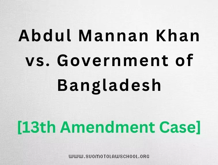 13th Amendment Case